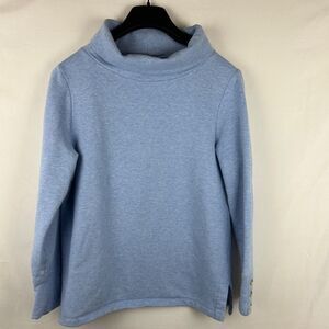 Talbots sky blue cowl neck sweatshirt size L (run small)